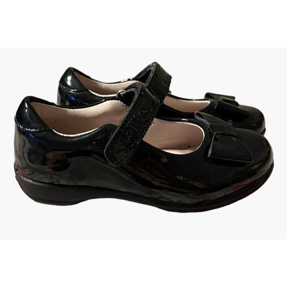 Lelli Kelly Black Patent Mary Jane Shoes Girls Size 7 Perrie New in Box No flaws